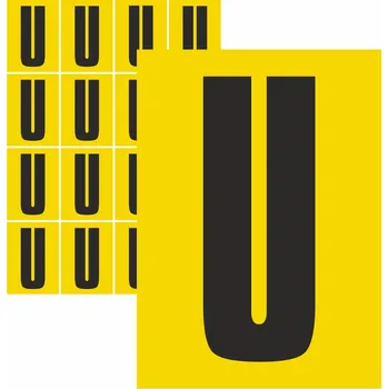 Samolepící etiketa Písmena samolepící U samolepící vinylová fólie velikost znaku 150 mm