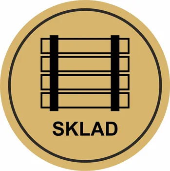 Speciální papír Sklad - zlatá mat samolepící vinylová fólie 90x90 mm