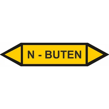 Oboustranná šipka - N-Buten Samolepka PVC 3: 485x105 mm
