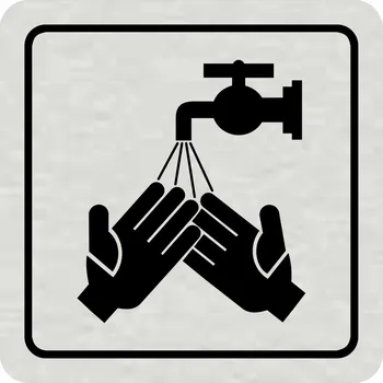 Samolepící etiketa Mytí rukou