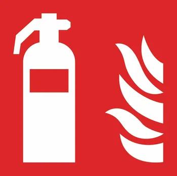 Velkoplošné cedule - Požární přístroj samolepící PVC fólie 500x500 mm