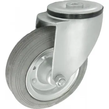 Pojezdové kolečko Pryžové kolo 160 mm otočná vidlice s otvorem