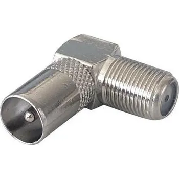 Anténní konektor Redukce F Zdířka/ TV Konektor Úhlová