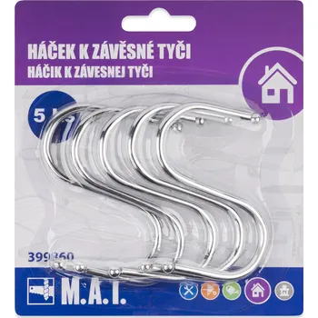 M.A.T. Group Háček k závěsné tyči 5 ks