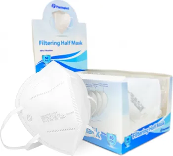 respirátor Pharmaplast Half Mask FFP2 bílá 50 ks