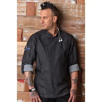 Gastro oděv Kuchařský rondon Chef Works na zip EXDZ001 černá,XXXL ChW-EXDZ001-blk-3XL