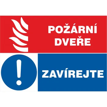 Značení Požární dveře - Zavírejte