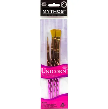 Umělecký štětec Royal & Langnickel Royal & Langnickel, MYTH503, Unicorn, sada univerzálních designových štětců, 4 ks