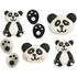 Jedlá dekorace na dort Decora Cukrová dekorace na dort panda 6 ks