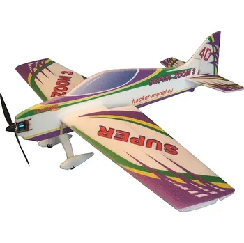 RC model letadla Výkonný RC model Super Zoom 3 ARF fialový
