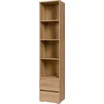 Úzký policový regál Cosmo C01 - dub riviera
