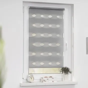 Roleta dvojitá 90x150cm šedá