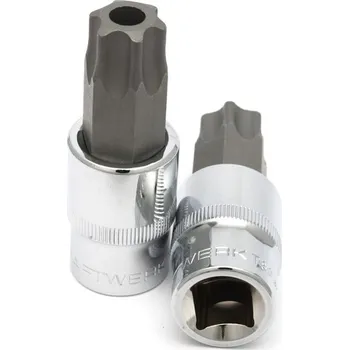 Bit KRAFTWERKTOOLS Nástavec 1/2" bit Torx T80 s otvorem Varianta: Nástavec 1/2" bit Torx T80 /70mm s otvorem