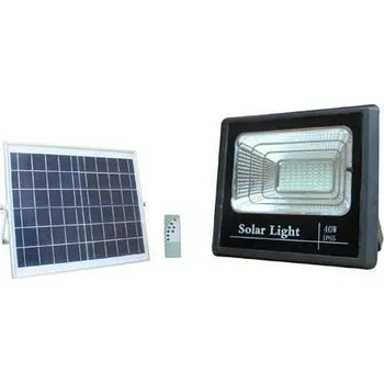 Dekorativní svítidlo LED21 Solární LED reflektor s dálkovým ovladačem a externím solárním panelem 16W SMD2835 1200 lm STUDENÁ