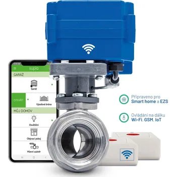 Instalatérský materiál PSGA01 | Chytrá ochrana před vytopením a únikem vody PEVEKO s Wi-Fi ovládáním přes internet Dimenze (DN) - připojení: DN 20 - 3/4" Rp