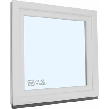 Okno Plastové okno - KNIPPING 70 AD, 1500x1500 mm, OS, bílá Otevírání: pravé, Sklo: čiré + příslušenství a montážní materiál zdarma