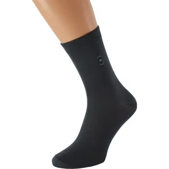 Dámské ponožky Antibakteriální ponožky se stříbrem BOBOLYC KUKS Tmavě šedé, EUR 43-46 (UK 9-11)