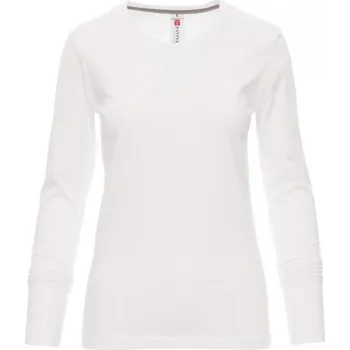 PAYPER Dámské triko s dlouhým rukávem Pineta Barva: Bílá, Velikost: M