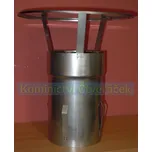 Komínová stříška s redukcí do komína pr.160mm (Nerezová stříška pr.160 mm)