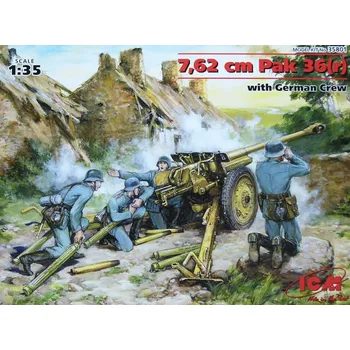 Plastikový model 1:35 7,62 cm Pak 36(r) with German Crew
