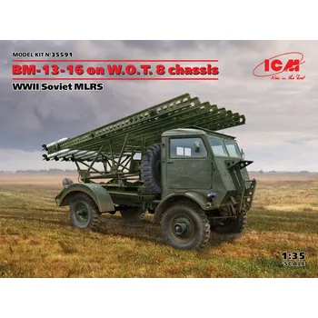 Plastikový model 1:35 BM-13-16 on W.O.T. 8 Chassis Soviet MLRS