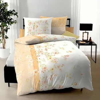 Povlečení Kaeppel | Povlečení Felicia meruňková, 140x220, 70x90 - makosatén