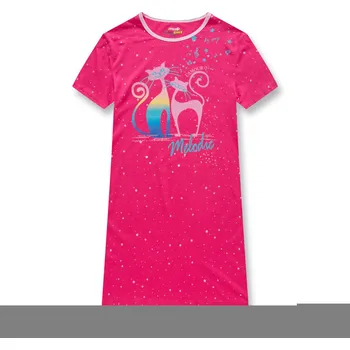Dívčí pyžamo Dívčí noční košile tm. růžová Kugo MP1292 Velikost: 158