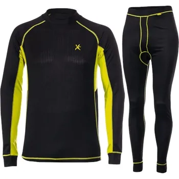 Set pánského termoprádla Klimatex Chico žlutý neon M