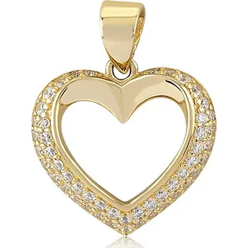Přívěsek Lillian Vassago Zlatý přívěsek se zirkonem Srdce LLV06-GP126