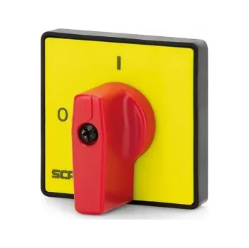 vypínač 590.YM48B1 Rukojeť ovládací B 48x48mm žluto/červená (16A-40A) SCAME