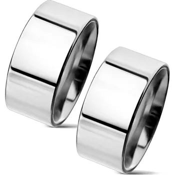 Prsten OPR1716 Ocelové snubní prsteny šíře 10 mm - pár
