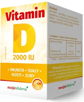 Galmed Vitamín D 2000 IU 80 tbl.