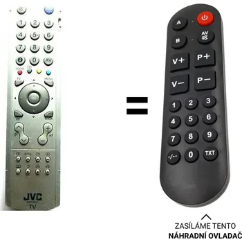 Dálkový ovladač JVC LT-32A70SU, LT-26A70SU, LT-32A70BU,LT-26A70BU náhradní dálkový ovladač pro seniory