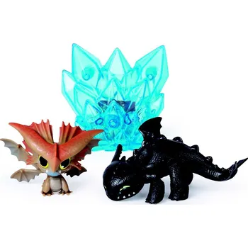 Figurka Spin Master Jak vycvičit draka 3 Bezzubka a Mrakošlap se svítícím doplňkem