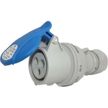 Elektrická zásuvka Průmyslová zásuvka spojovací ISN 1632 230V, IP44, 16A, 3-pól (SEZ ISN 1632)