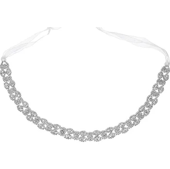 Opasek StudioAgnesŠtrasový pásek stříbrný WS-J018S Barva: Silver - stříbrná