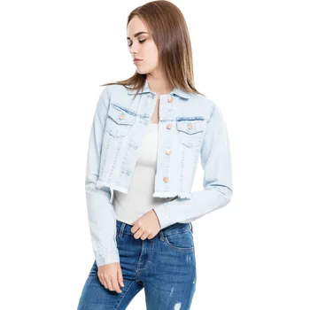 Dámský bomber bunda dámská URBAN CLASSICS - Denim - TB1543- heavy bleached
