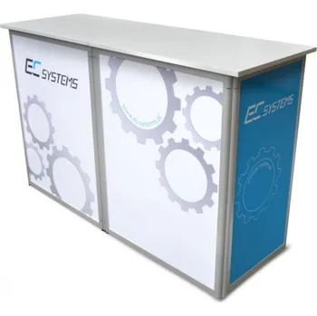 EXPOINT Prezentační a reklamní promo stolek 180 x 45 x 90 cm Název: promo stolek DOUBLE Square