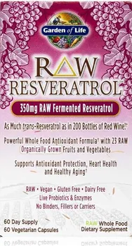 Přírodní produkt Garden of Life Resveratrol RAW 60 cps.