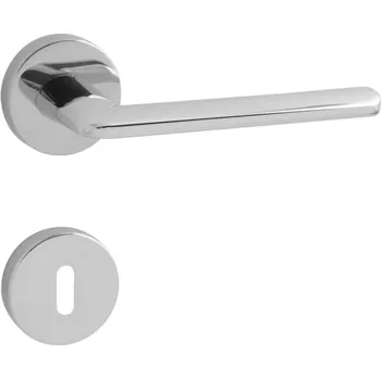 Dveřní kování klika TI - ELIPTICA - R 3098 Provedení: koule fix/kl. levá + PZ rozety (otvor pro vložku), Povrch: OC -Chrom lesklý (03) 8584138255980