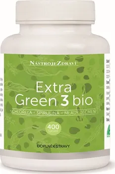 Přírodní produkt NástrojeZdraví Extra Green 3 Bio 250 mg 400 tbl.