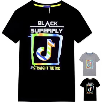 Chlapecké tričko KUGO CHLAPECKÉ TRIČKO "TIK TOK SUPERFLY" Barva: šedá, Velikost: 152