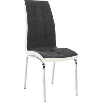 Jídelní židle Jídelní židle, tmavě šedá / bílá, GERDA NEW