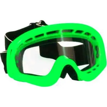 Motocyklové brýle Brýle pro motokros dětské zelené (Dětské moto brýle minicross / pitbike /čtyřkolka)