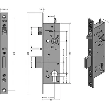 zadlabací zámek SAM REV P 9235