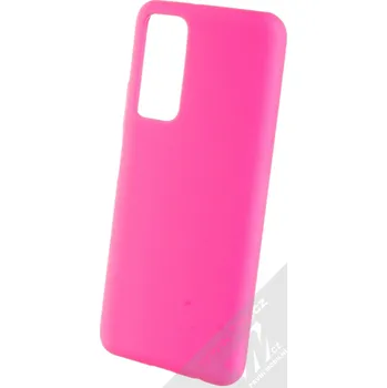 Pouzdro na mobilní telefon 1Mcz Solid TPU ochranný kryt pro Huawei P Smart (2021) sytě růžová (hot pink)