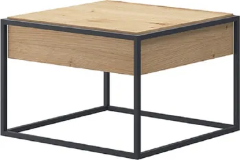 Konferenční stolek Tempo Kondela Spring EL60 dub artisan/černý
