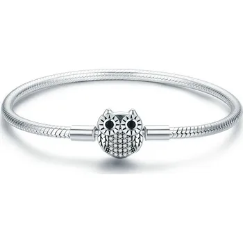 Náramek Elenys stříbrný náramek na přívěsky Třpytivá sovička Velikost: 19 cm