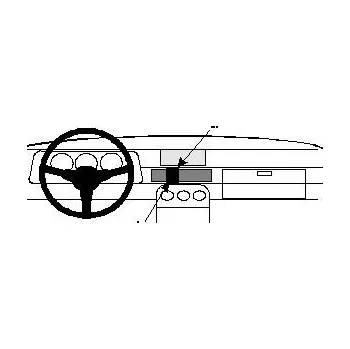 Brodit ProClip montážní konzole na palubní desku pro Porsche 944 82-85, 851554