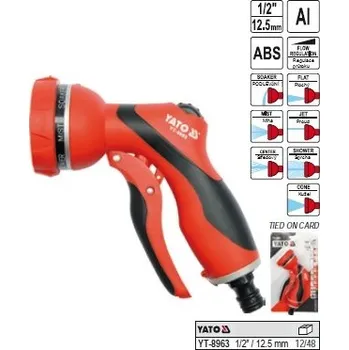 Zahrada Pistole multifunkční zavlažovací YATO regulovatelná 1/2" YT-8963
